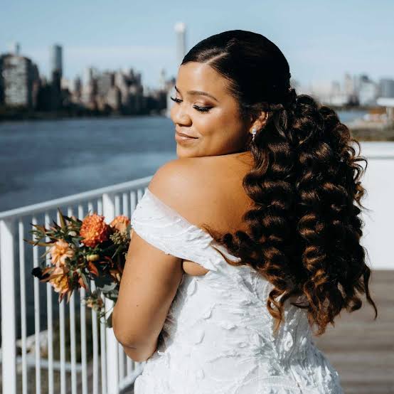 Elegant Mid-Back Black Curly Updo — Classy Black Curly Hair
