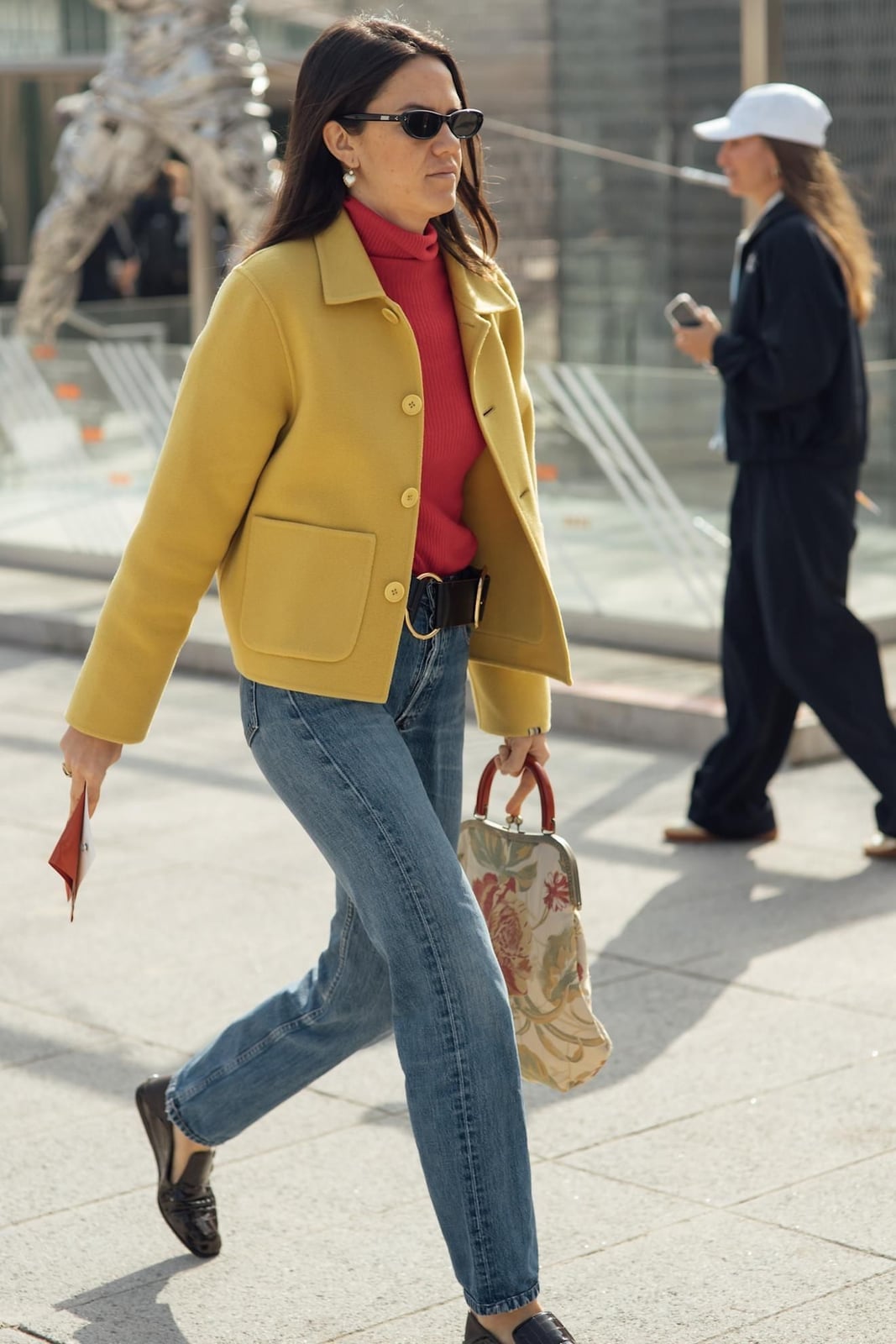 Black Loafers with Jeans and a Yellow Jacket — Classy Black Loafers Outfit
