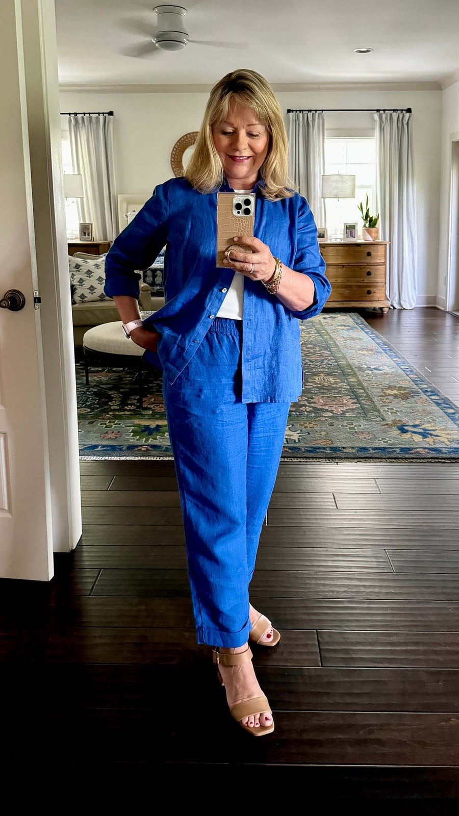 Royal Blue Linen Suit for Smart Casual Polish Royal Blue Linen Suit for Smart Casual Polish — Classy Blue Outfits