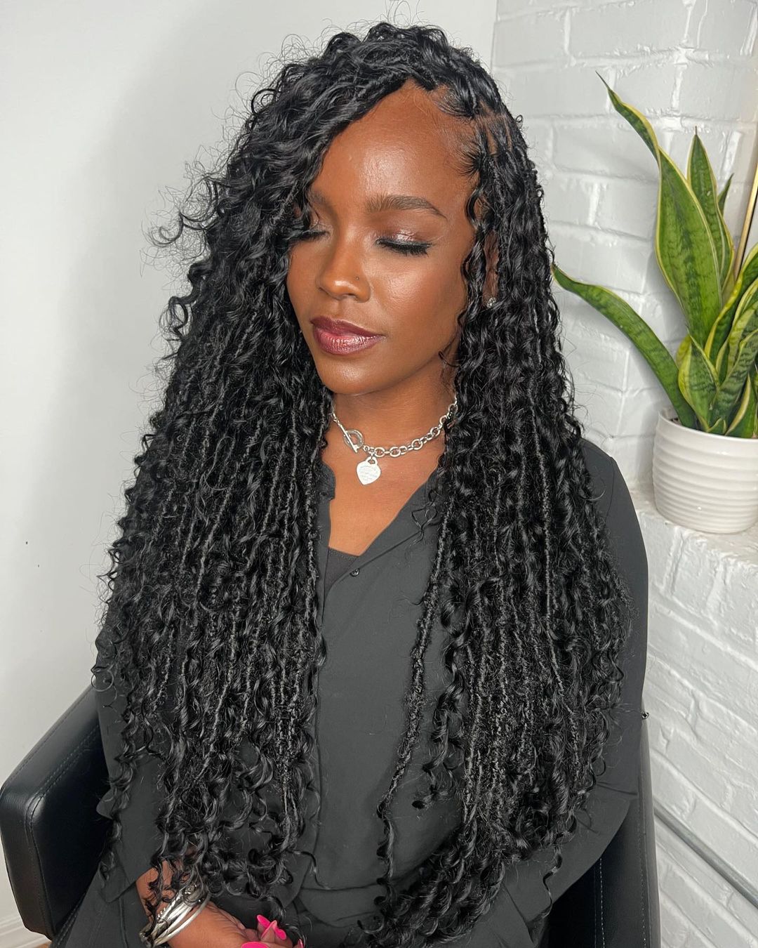 Abundant Mid-Back Faux Locs Abundant Mid-Back Faux Locs — Classy Braided Styles