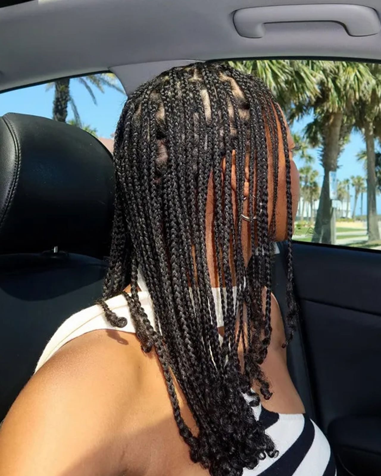 Shoulder-Length Black Box Braids — Classy Braiding Hair