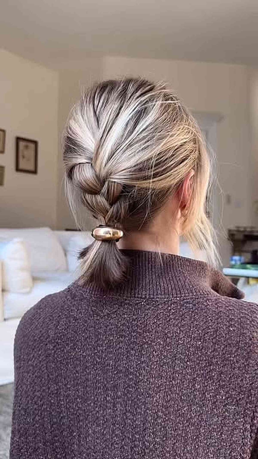Ash Blonde Braided Ponytail — Classy Braiding Hair