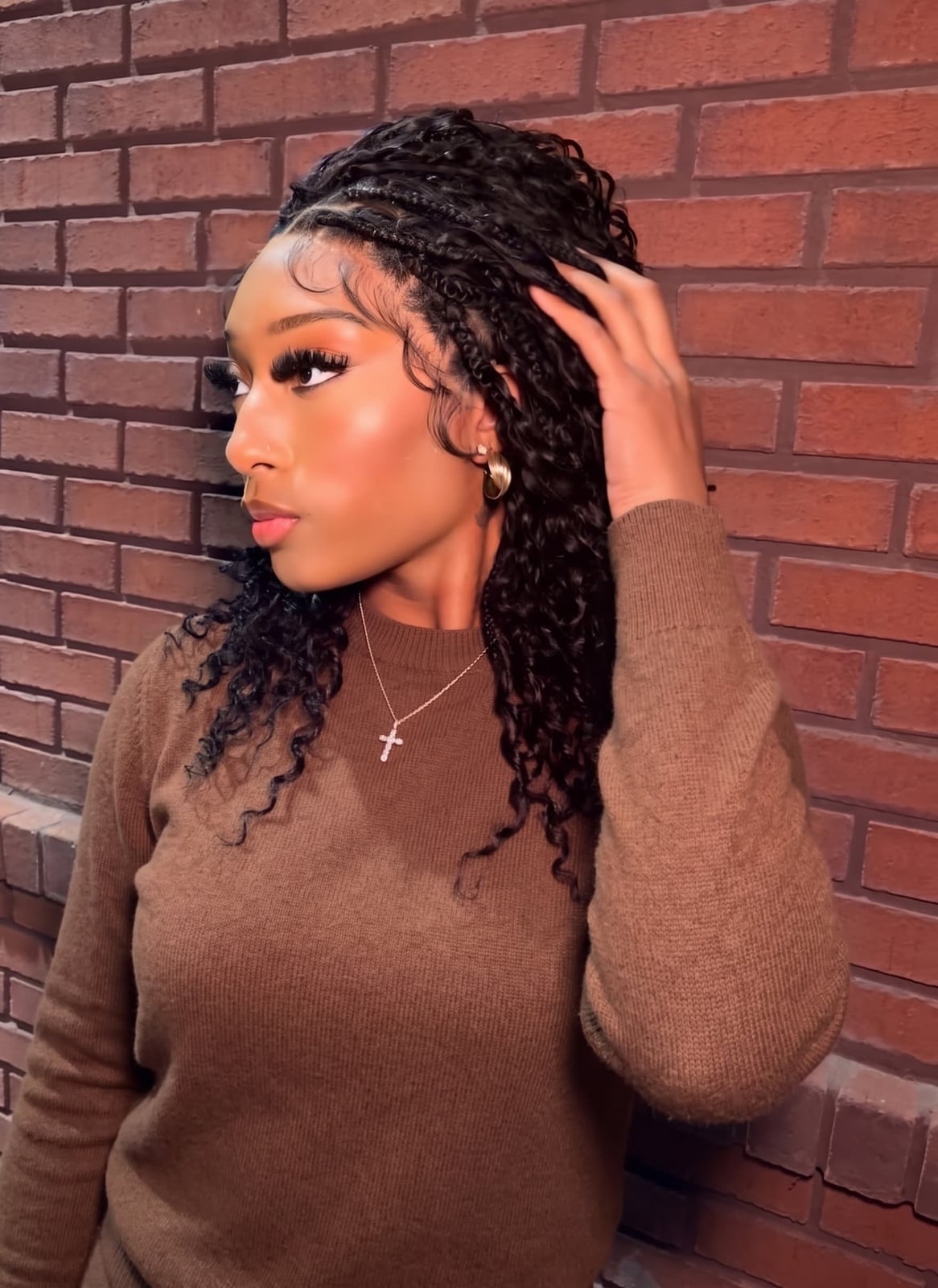 Black Braids With Loose Waves — Classy Braids Wig