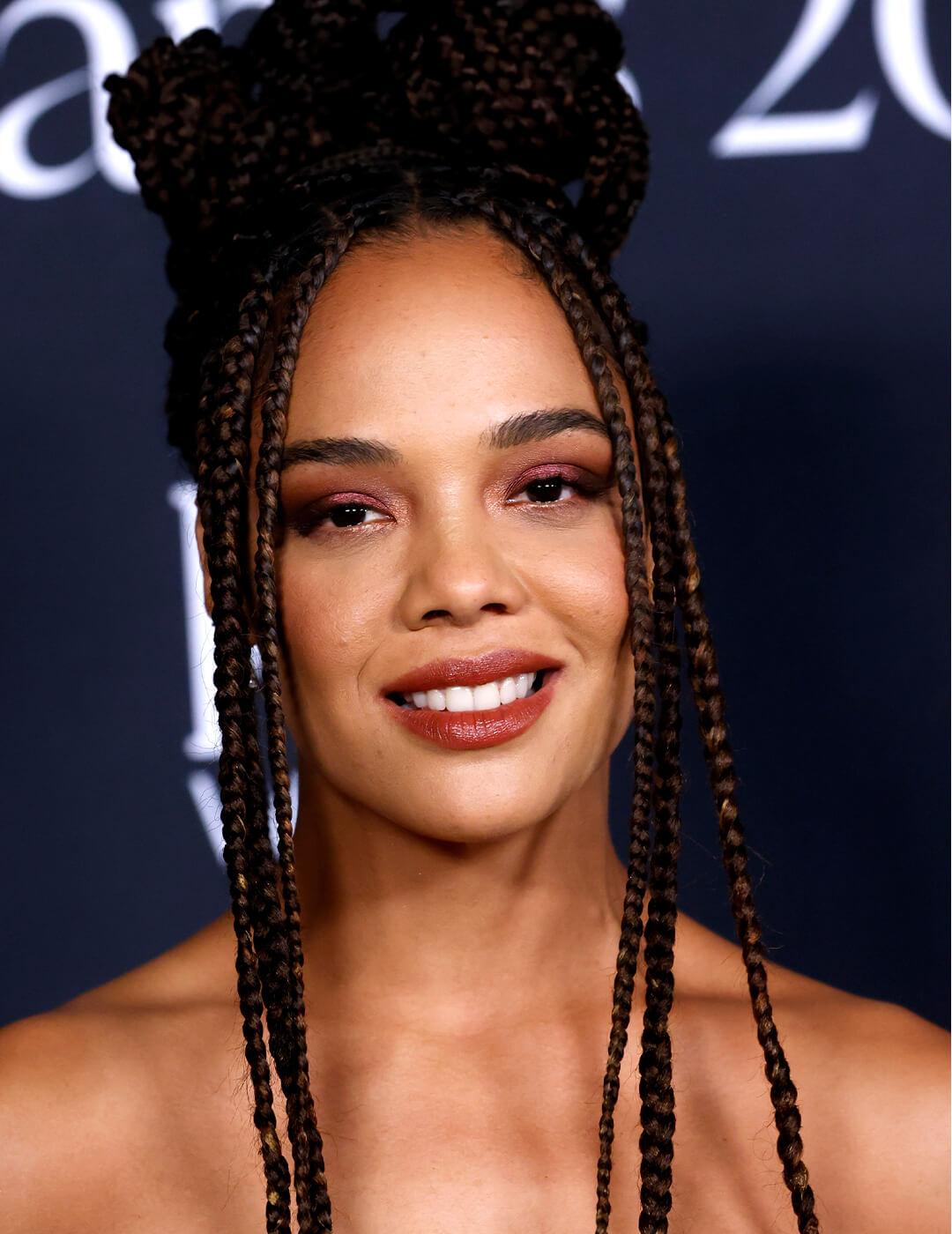 Dark Brown Braids High Bun — Classy Braids Wig