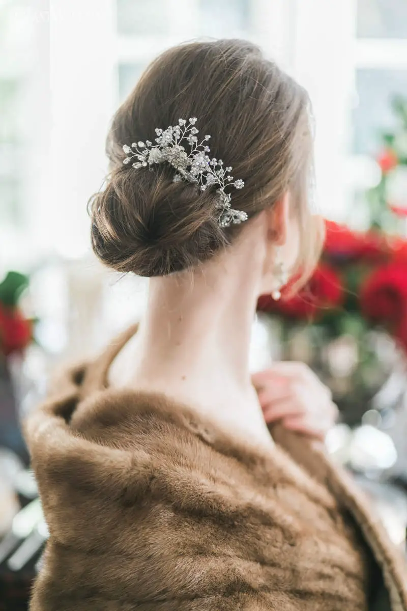 Light Brown Wavy Updo With Twists Light Brown Wavy Updo With Twists — Classy Bridesmaid Hair
