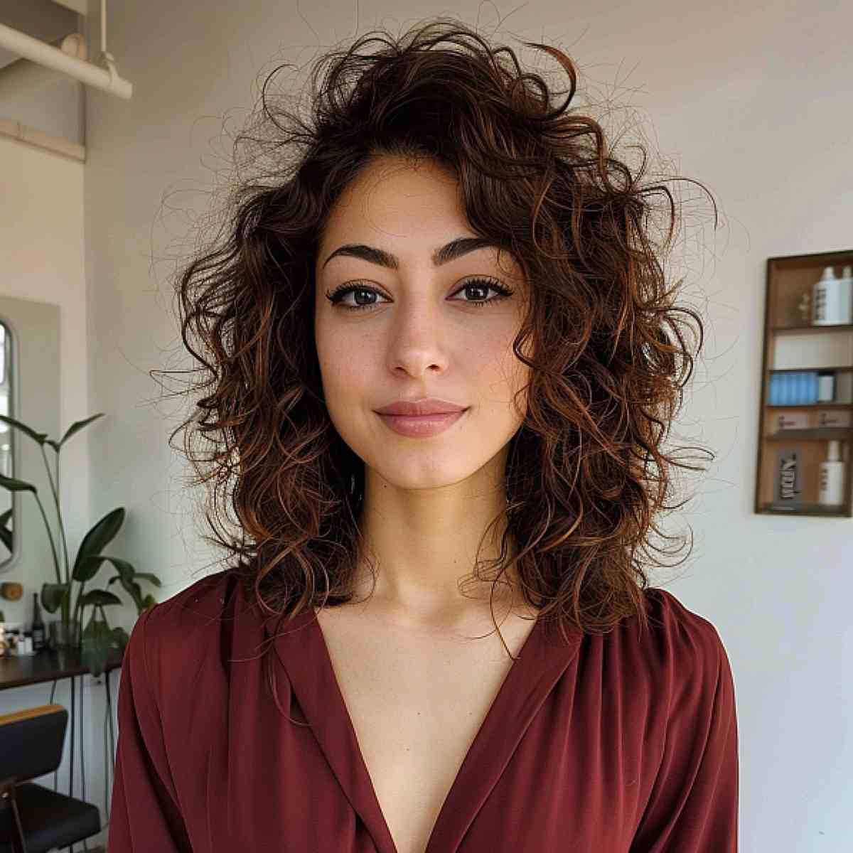 Medium Brown Shoulder Length Natural Curls Medium Brown Shoulder Length Natural Curls — Classy Brown Curly Hair