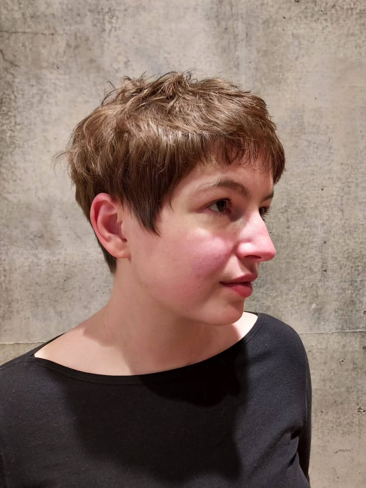 Medium Brown Pixie With Subtle Layers Medium Brown Pixie With Subtle Layers — Classy Brown Pixie