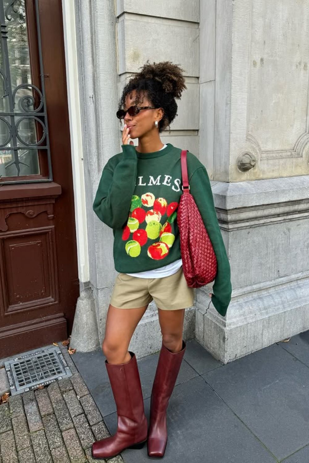 Casual Layers with Burgundy Leather Boots Casual Layers with Burgundy Leather Boots — Classy Burgundy Boots Outfit