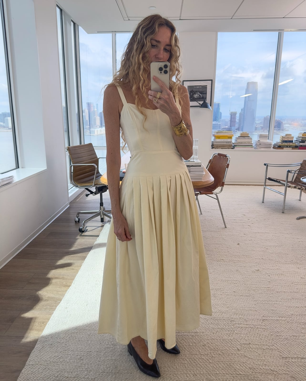 Pale Yellow Sleeveless Fit and Flare Dress With Pointed Toe Heels Pale Yellow Sleeveless Fit and Flare Dress With Pointed Toe Heels — Classy Butter Yellow Dress