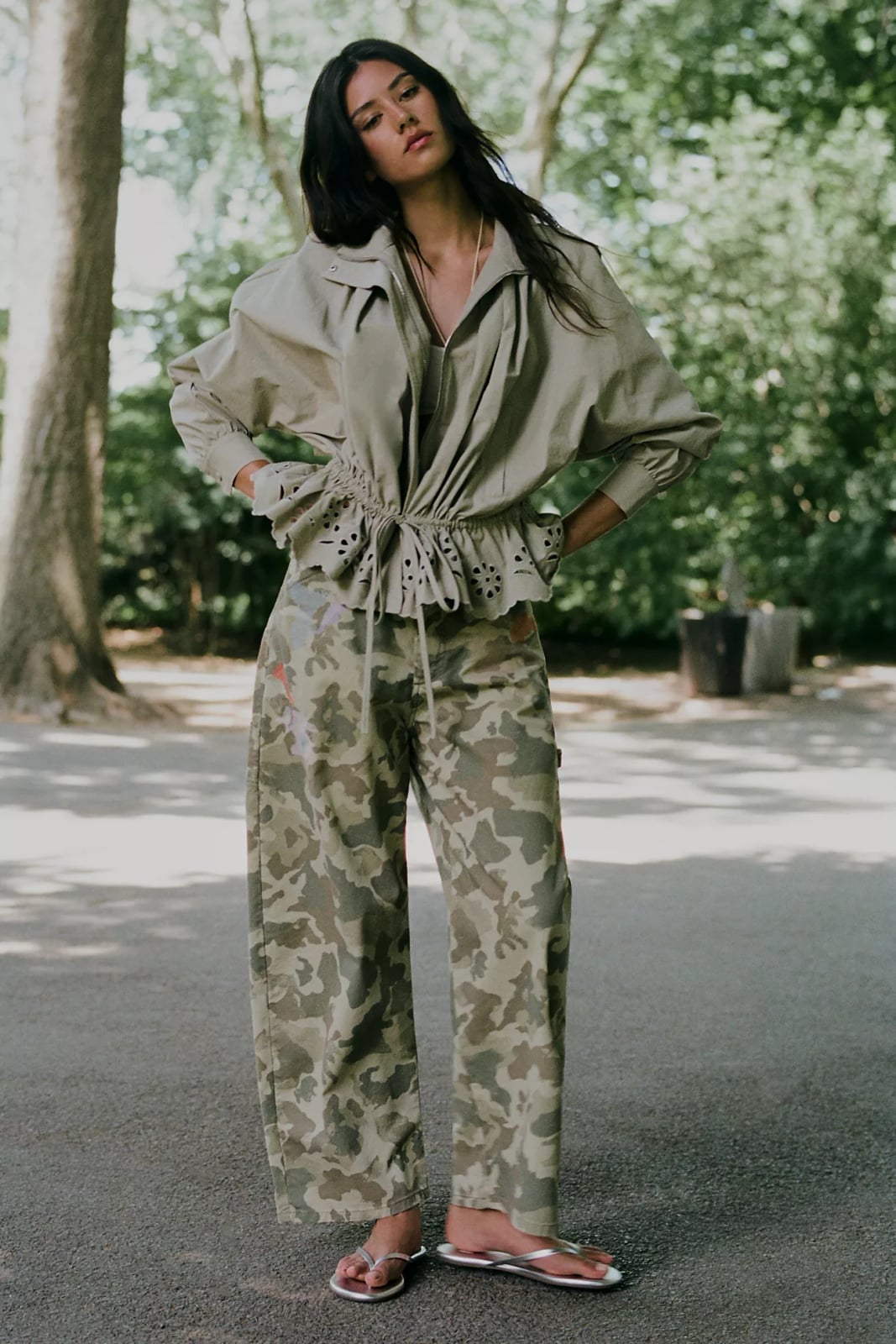 Relaxed Fit Camo Trousers With an Oversized Shirt — Classy Camo Outfits