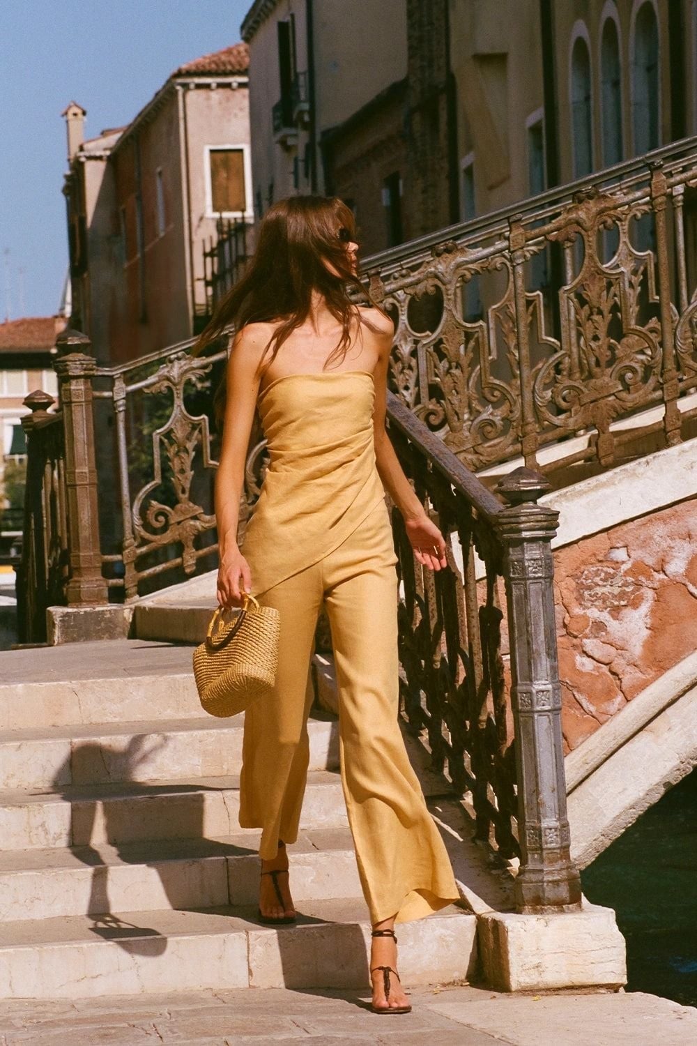 Strapless Jumpsuit with Asymmetrical Detail for Vacation Style Strapless Jumpsuit with Asymmetrical Detail for Vacation Style — Classy Chill Outfit
