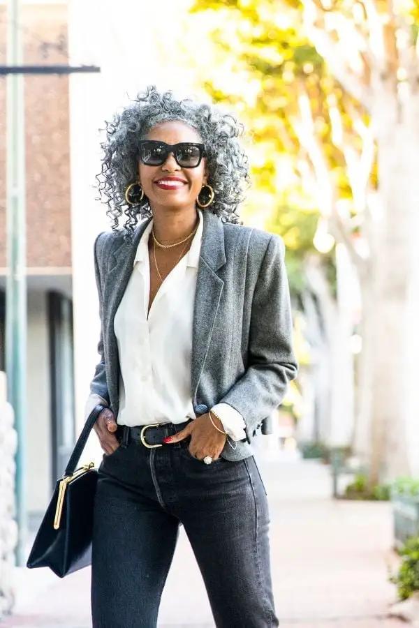 Textured Blazer and Straight Leg Trousers for Smart Casual Textured Blazer and Straight Leg Trousers for Smart Casual — Classy Chill Outfit
