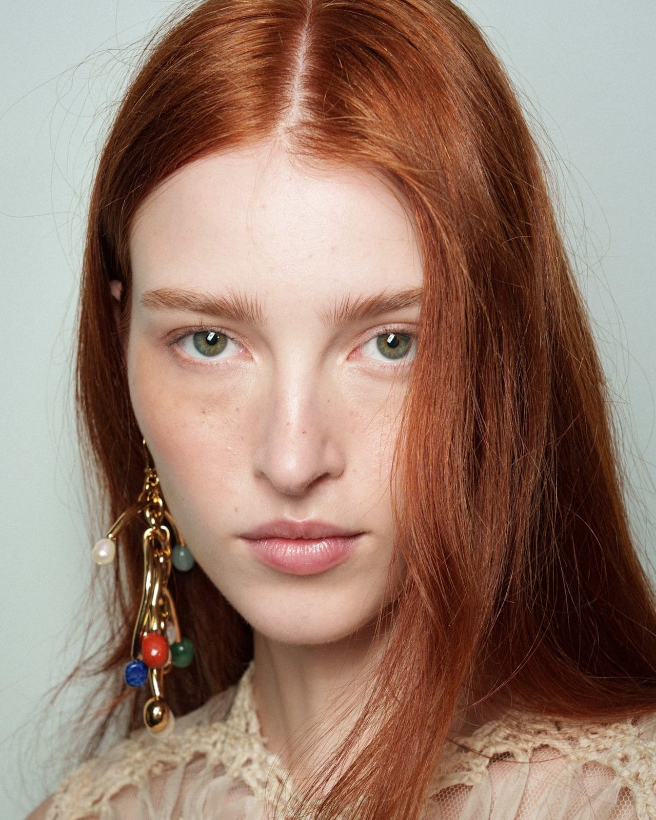 Copper Mid-Back With Blonde Highlights and Long Layers — Classy Copper Hair Color