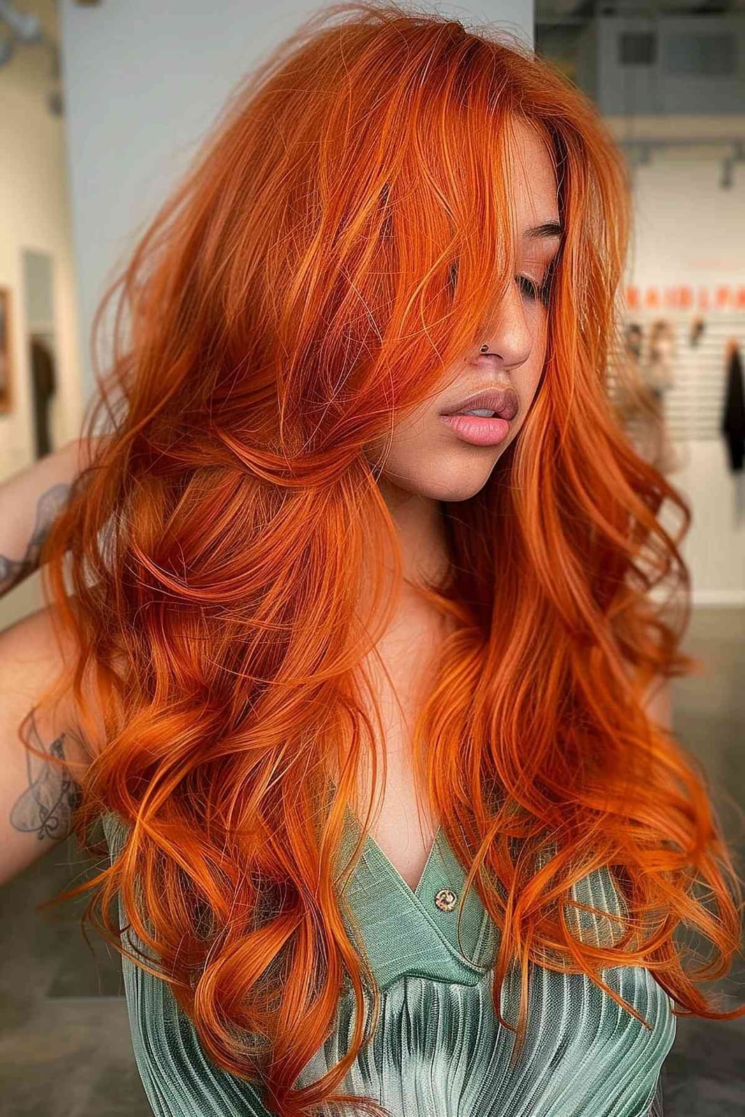 Dimensional Copper Mid-Back With Blonde Auburn Highlights — Classy Copper Hair Color