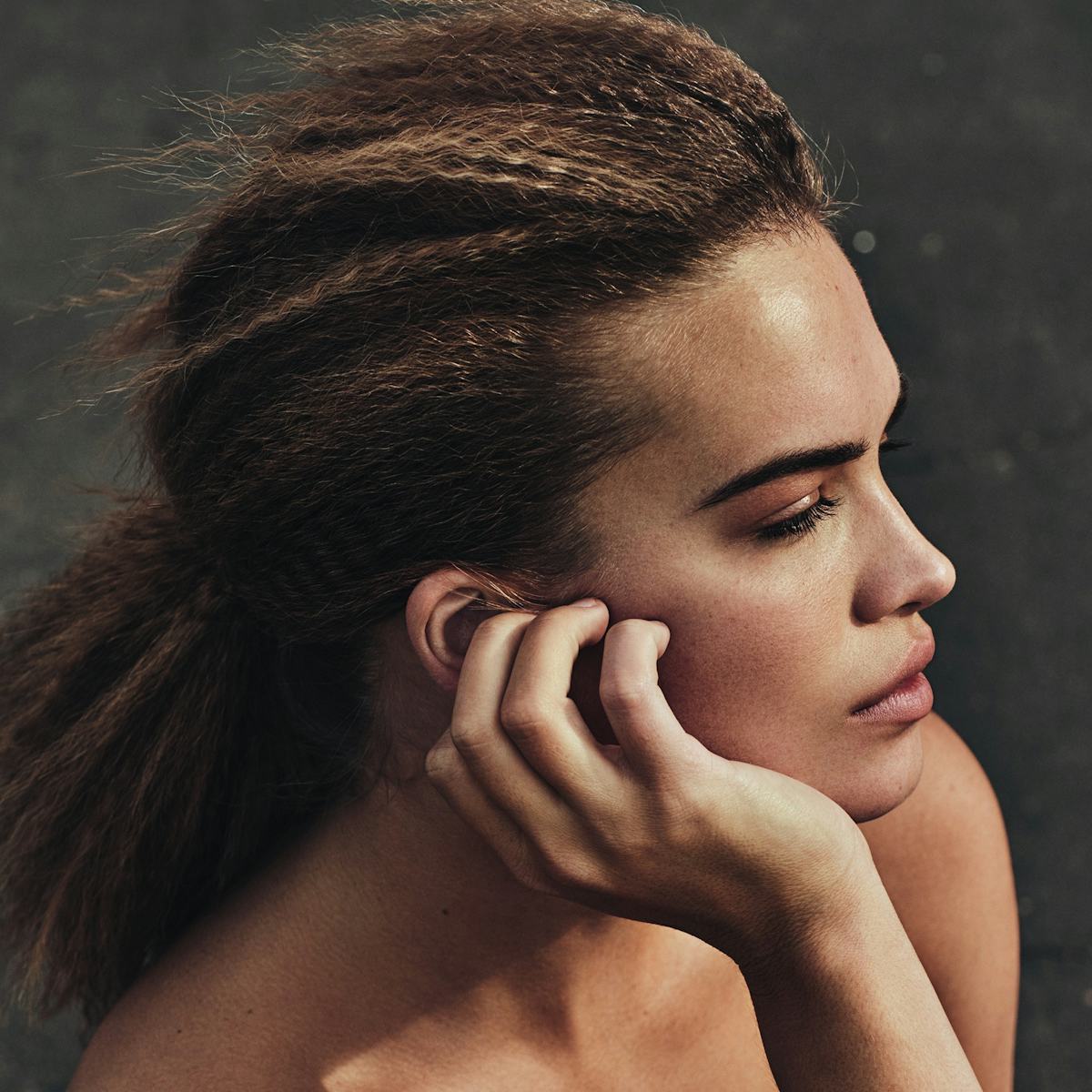 Shoulder Length Medium Brown Ponytail Crimp Shoulder Length Medium Brown Ponytail Crimp — Classy Crimped Hair