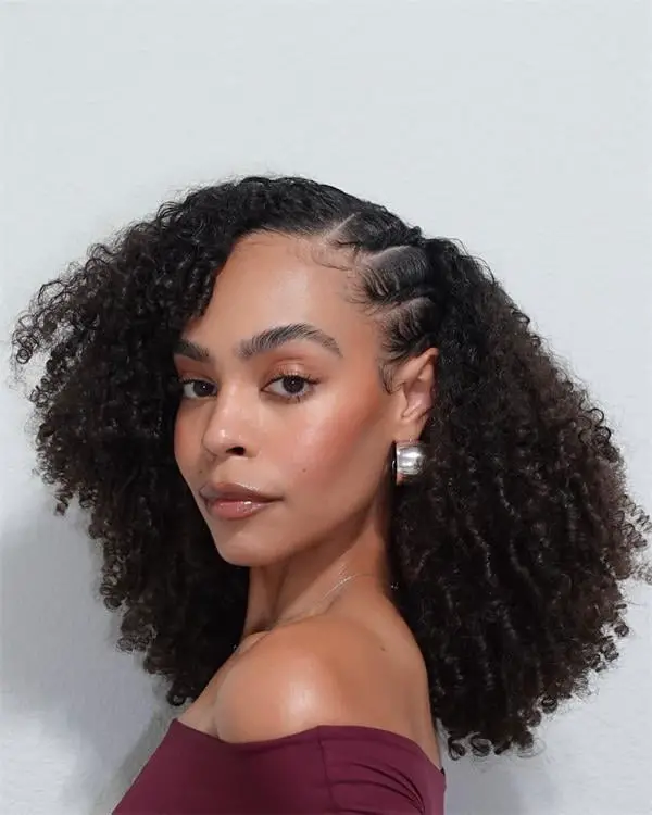 Shoulder Length Braids With Loose Curls — Classy Crochet Hair