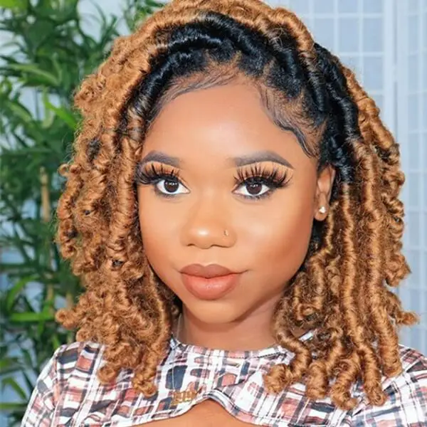 Shoulder Length Two-Tone Crochet Locs — Classy Crochet Hair