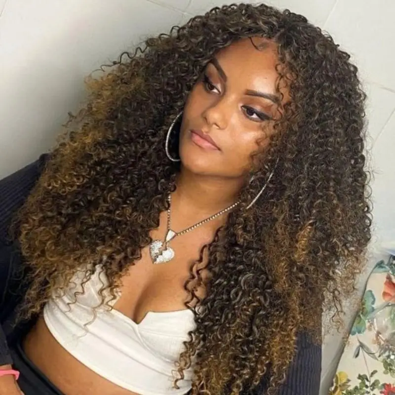 Mid-Back Dimensional Brown Crochet — Classy Crochet Hair