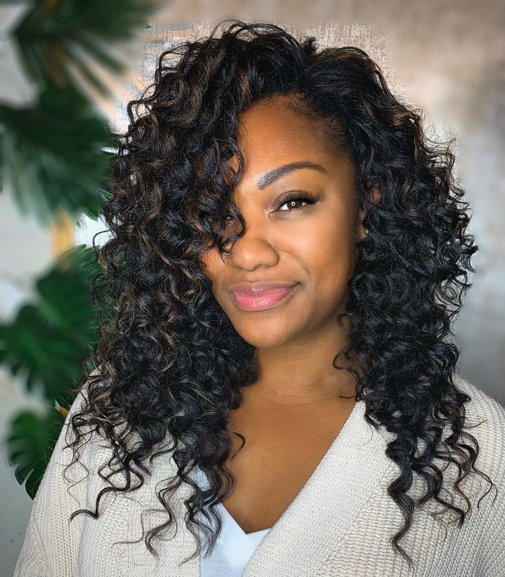 Shoulder Length Face-Framing Curls — Classy Crochet Hair