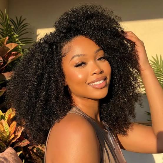Thick Curly Collarbone Bob With Curtain Bangs — Classy Crochet Hair