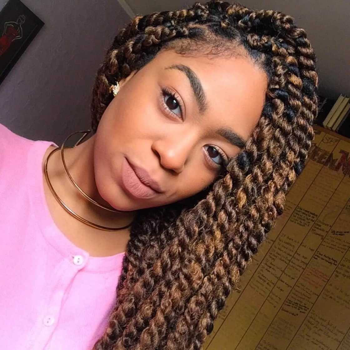 Mid-Back Twists With Ombre Color — Classy Crochet Hair