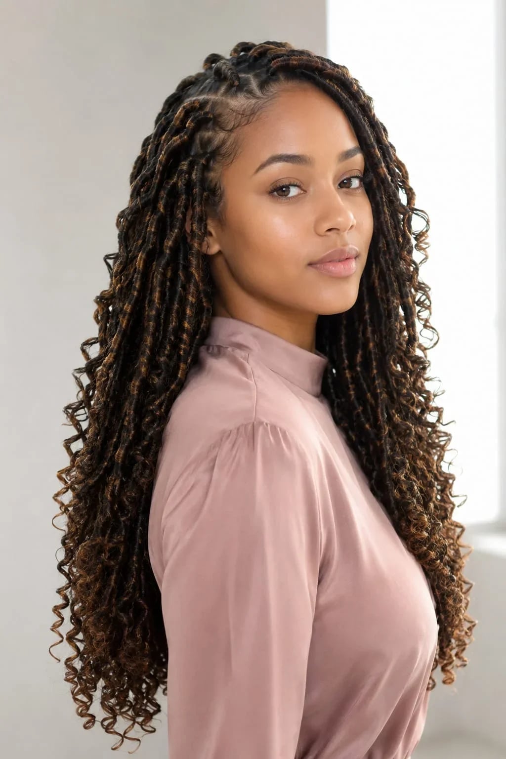 Mid-Back Wavy Crochet Braids — Classy Crochet Hair