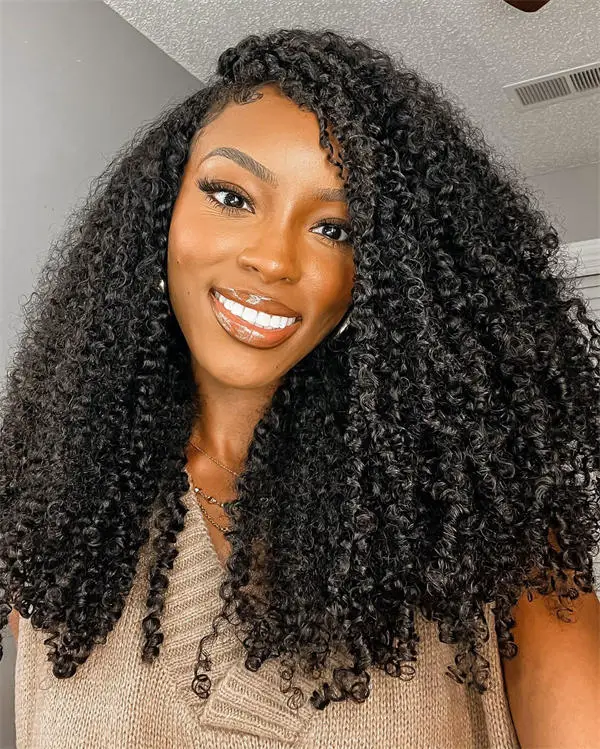 Full Head Voluminous Black Crochet — Classy Crochet Hair
