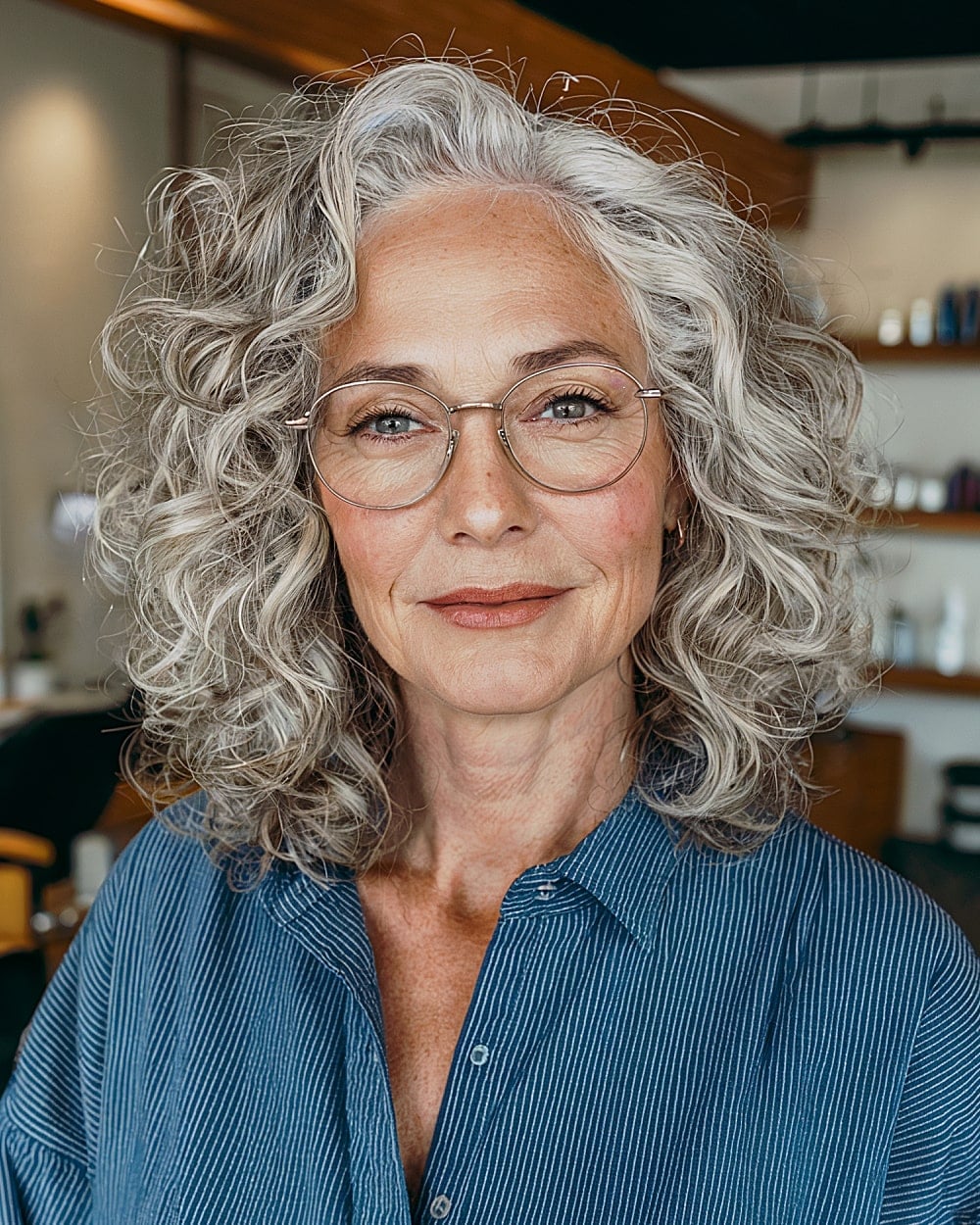 Collarbone Layers With Curtain Bangs Collarbone Layers With Curtain Bangs — Classy Curly Hair Hairstyles