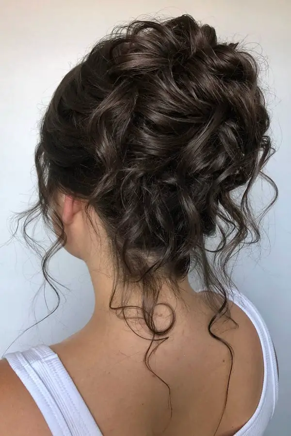 Blonde Updo With Soft Romantic Curls Blonde Updo With Soft Romantic Curls — Classy Curly Updo
