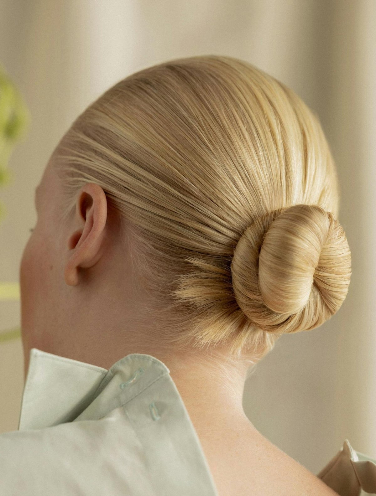 Neat Blonde Low Bun With Middle Part Neat Blonde Low Bun With Middle Part — Classy Dirty Hair Hairstyles