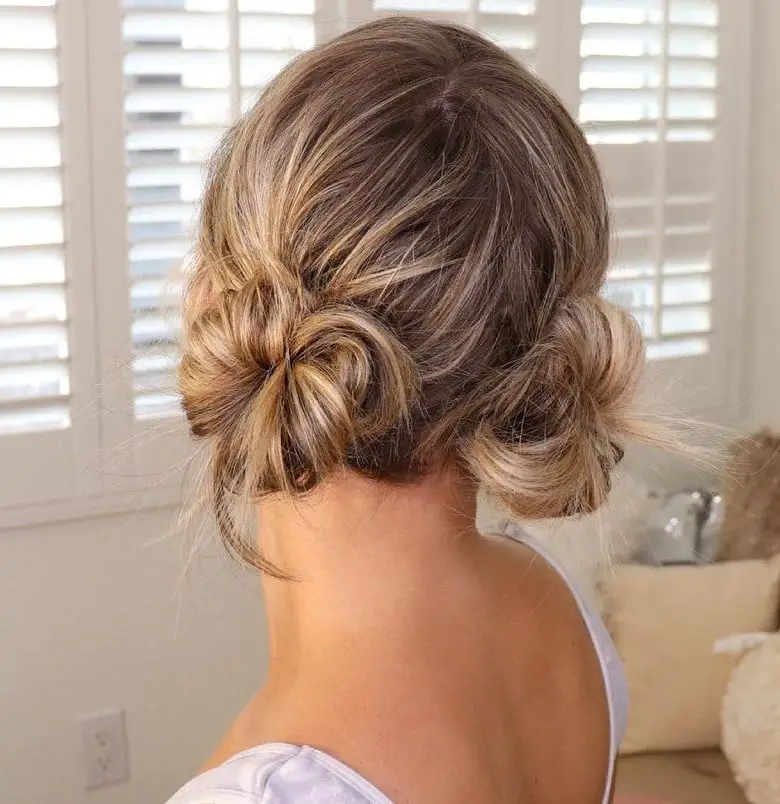 Collarbone Ash Blonde Two Low Buns Collarbone Ash Blonde Two Low Buns — Classy Dirty Hair Hairstyles