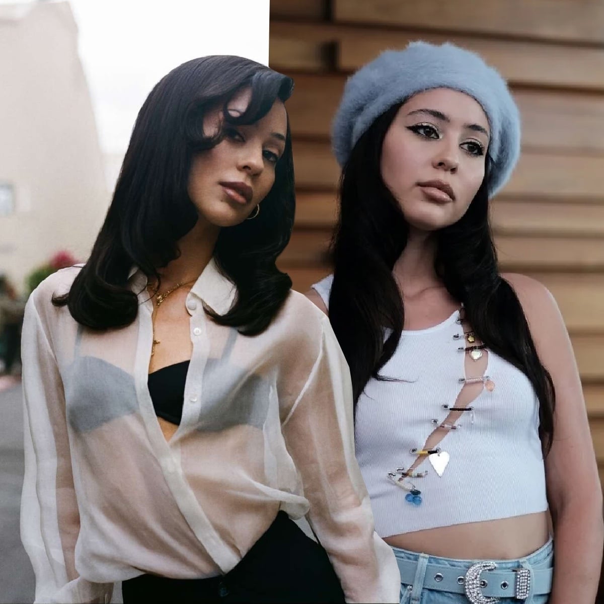 Sheer White Button-Down Shirt Over Black Bra — Classy Euphoria Outfits