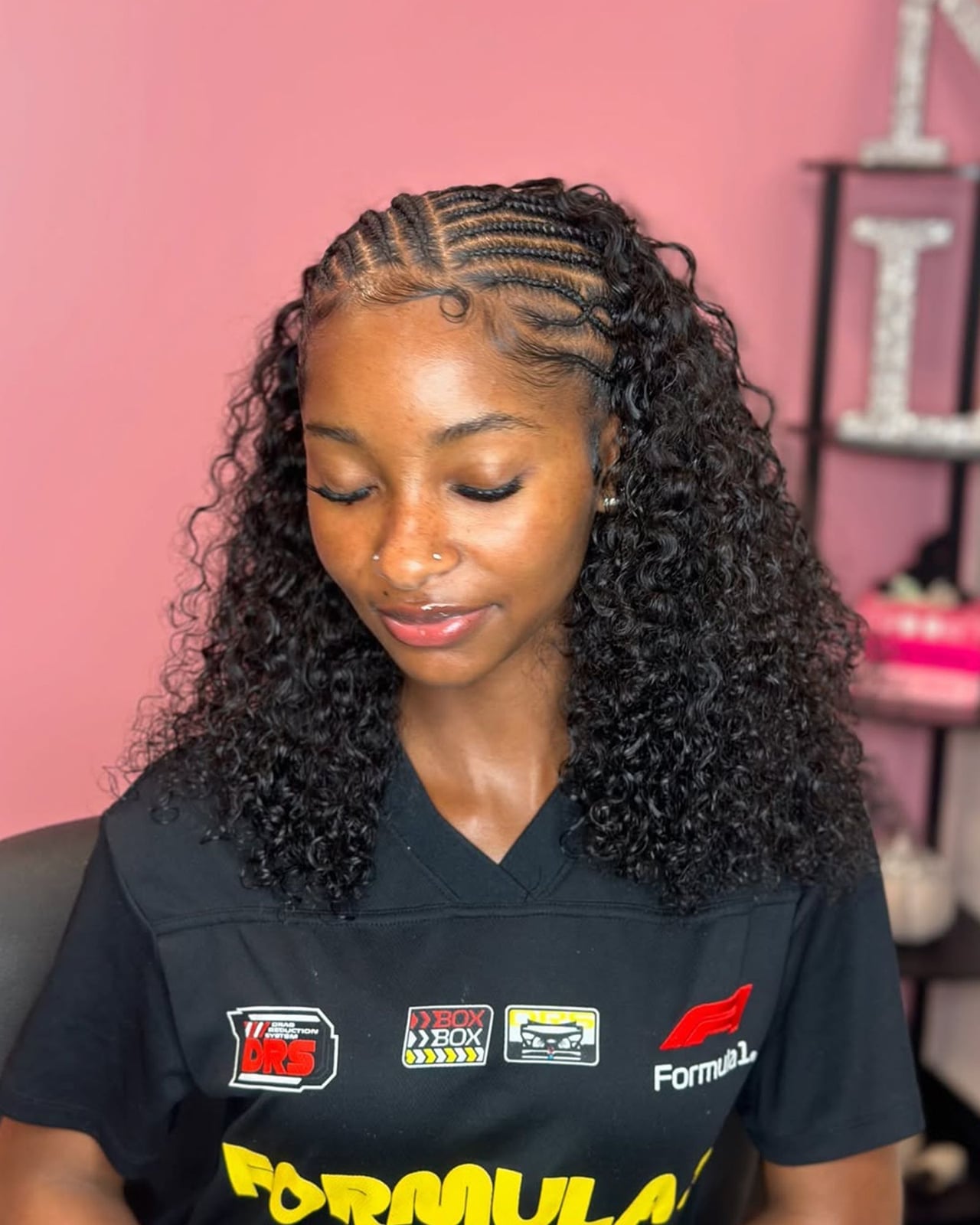 Black Fulani Braids With Dense Spiral Curls — Classy Fulani Braids with Curls
