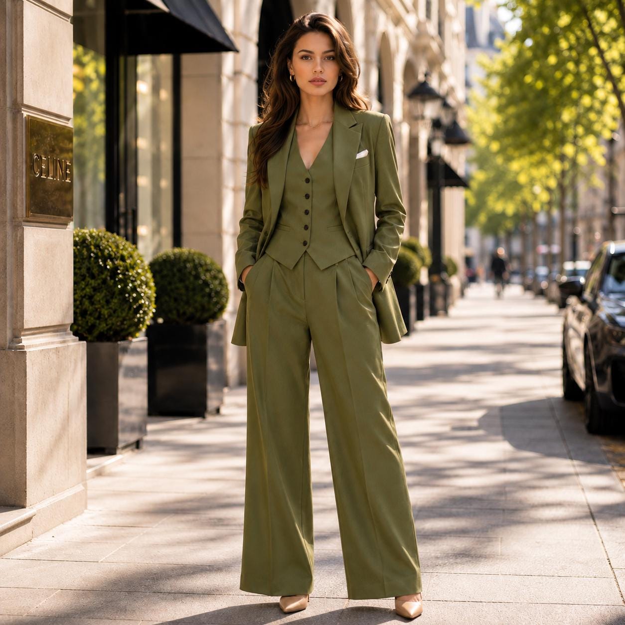 Blazer Olive Green Pants Romper Discover 19 Green Romper, Dress And Chic Green Formal Jumpsuit Ideas