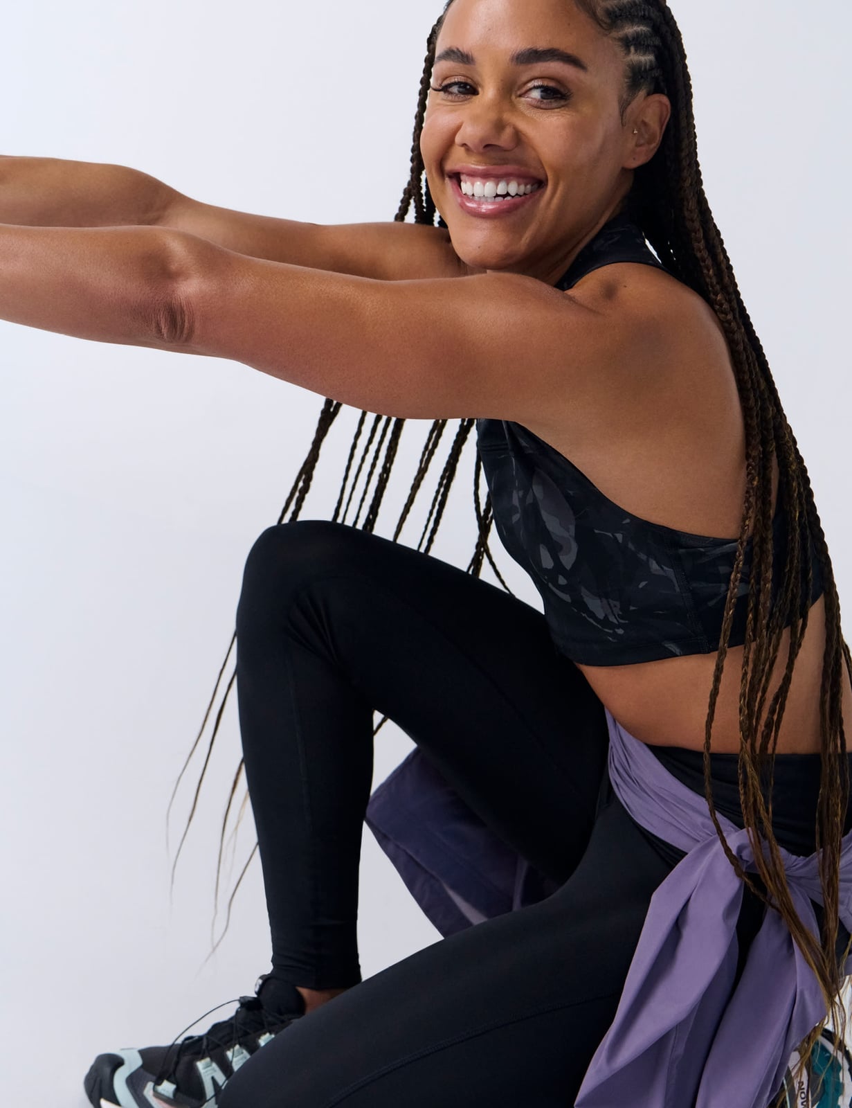 Camouflage Sports Bra and Leggings With Tied Jacket Camouflage Sports Bra and Leggings With Tied Jacket — Classy Gym Outfits