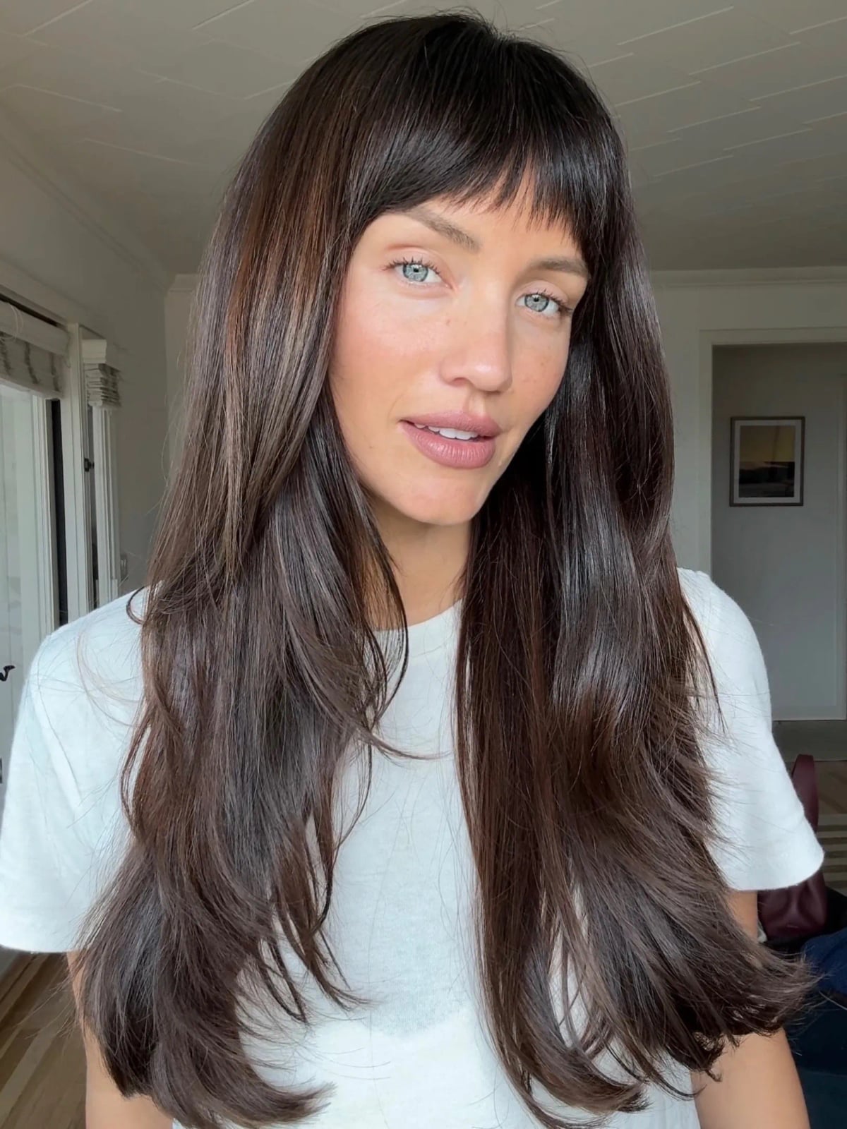 Mid-Back With Wispy Bangs And Textured Ends — Classy Hair Care Routine