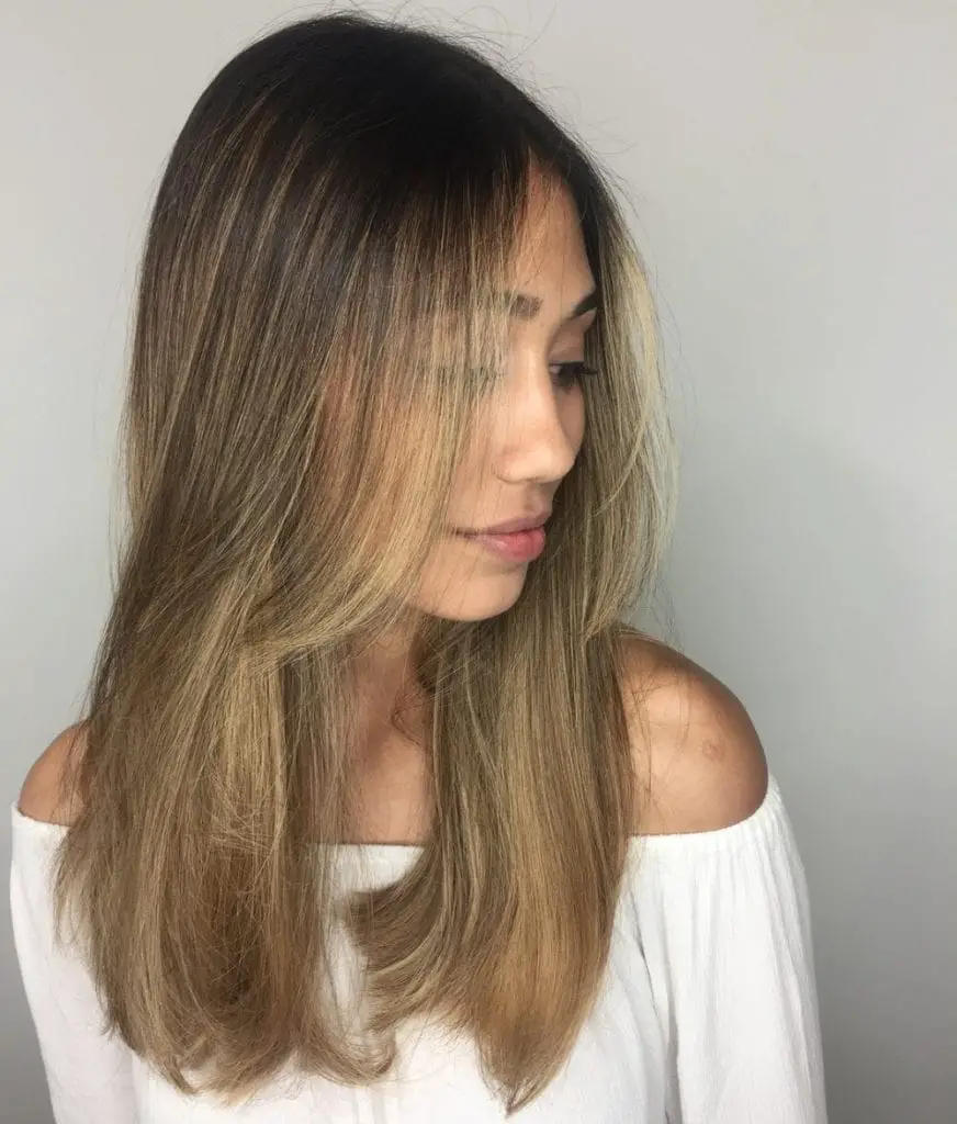 Mid-Back Long Layers With Dark Blonde Balayage — Classy Hair Care Routine