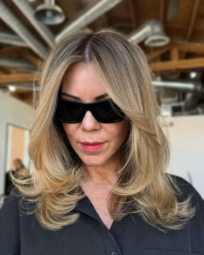 Collarbone Layered With Curtain Bangs And Volume — Classy Hair Care Routine