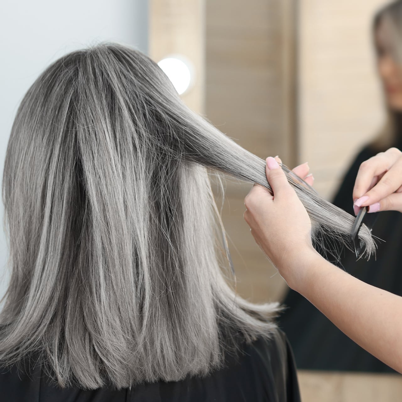 Silver Gray Bob With Soft Layers Silver Gray Bob With Soft Layers — Classy Hair Pictures