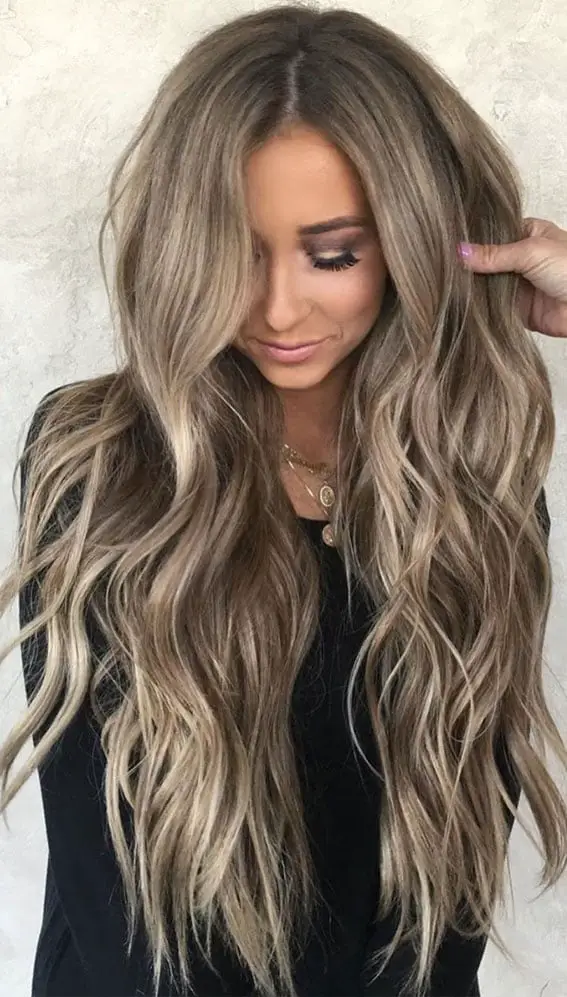 Long Ash Blonde With Darker Roots Long Ash Blonde With Darker Roots — Classy Hair Pictures