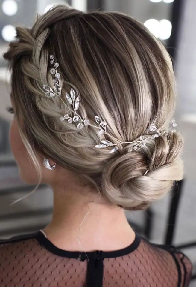 Braided Blonde Updo With Accessory Braided Blonde Updo With Accessory — Classy Hair Pictures