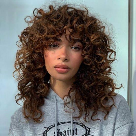 Medium Brown Shag With Face-Framing Layers Medium Brown Shag With Face-Framing Layers — Classy Hairstyles for Thick Hair