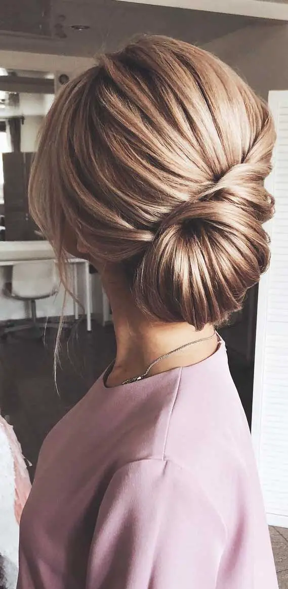 Honey Blonde Twisted Low Bun Honey Blonde Twisted Low Bun — Classy Hairstyles to Do