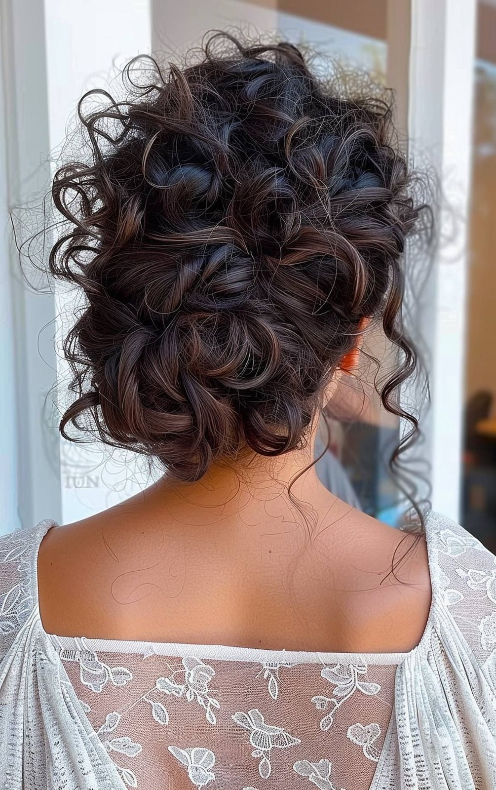 Mid-Back Dark Brown Voluminous Curls Mid-Back Dark Brown Voluminous Curls — Classy Hairstyles to Do