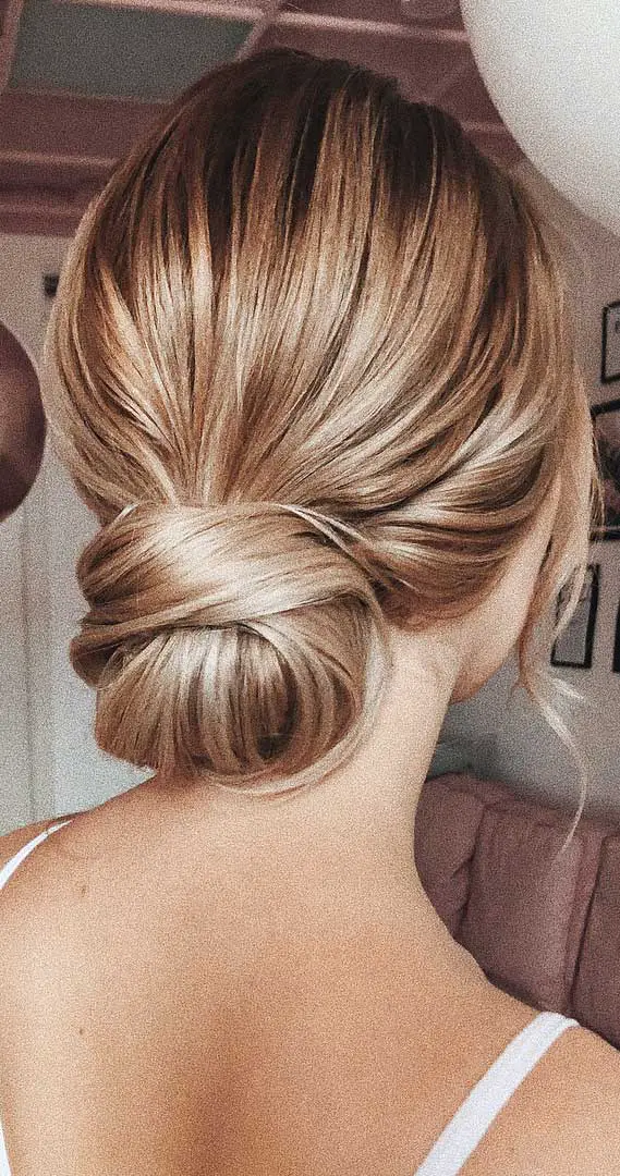 Long Dark Blonde Twisted Low Bun Long Dark Blonde Twisted Low Bun — Classy Hairstyles to Do