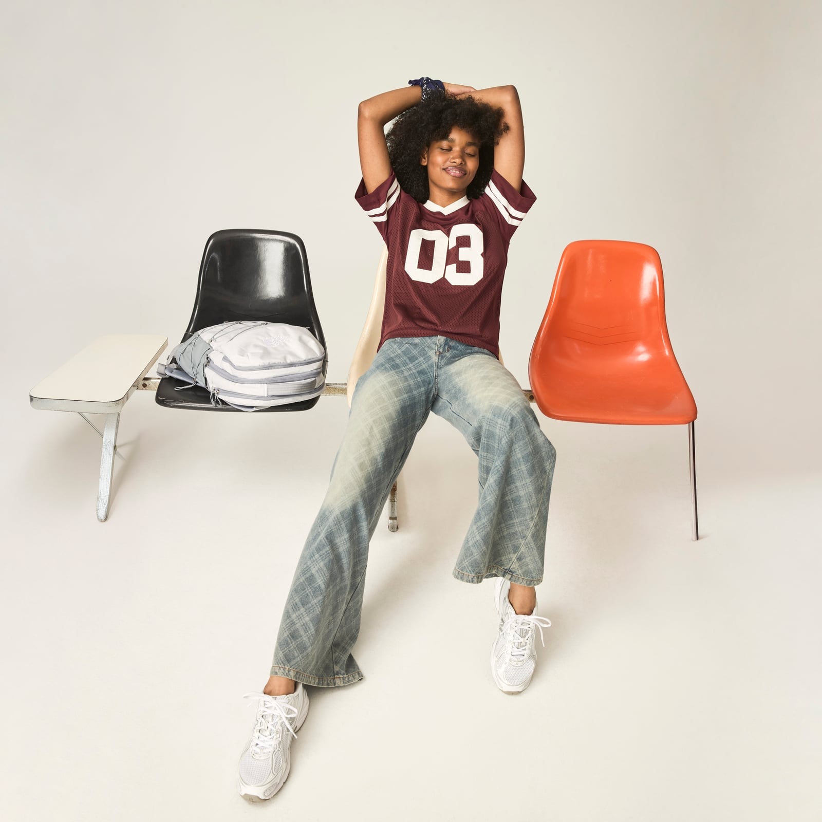 Football Jersey with Wide-Leg Jeans Football Jersey with Wide-Leg Jeans — Classy High School Outfits