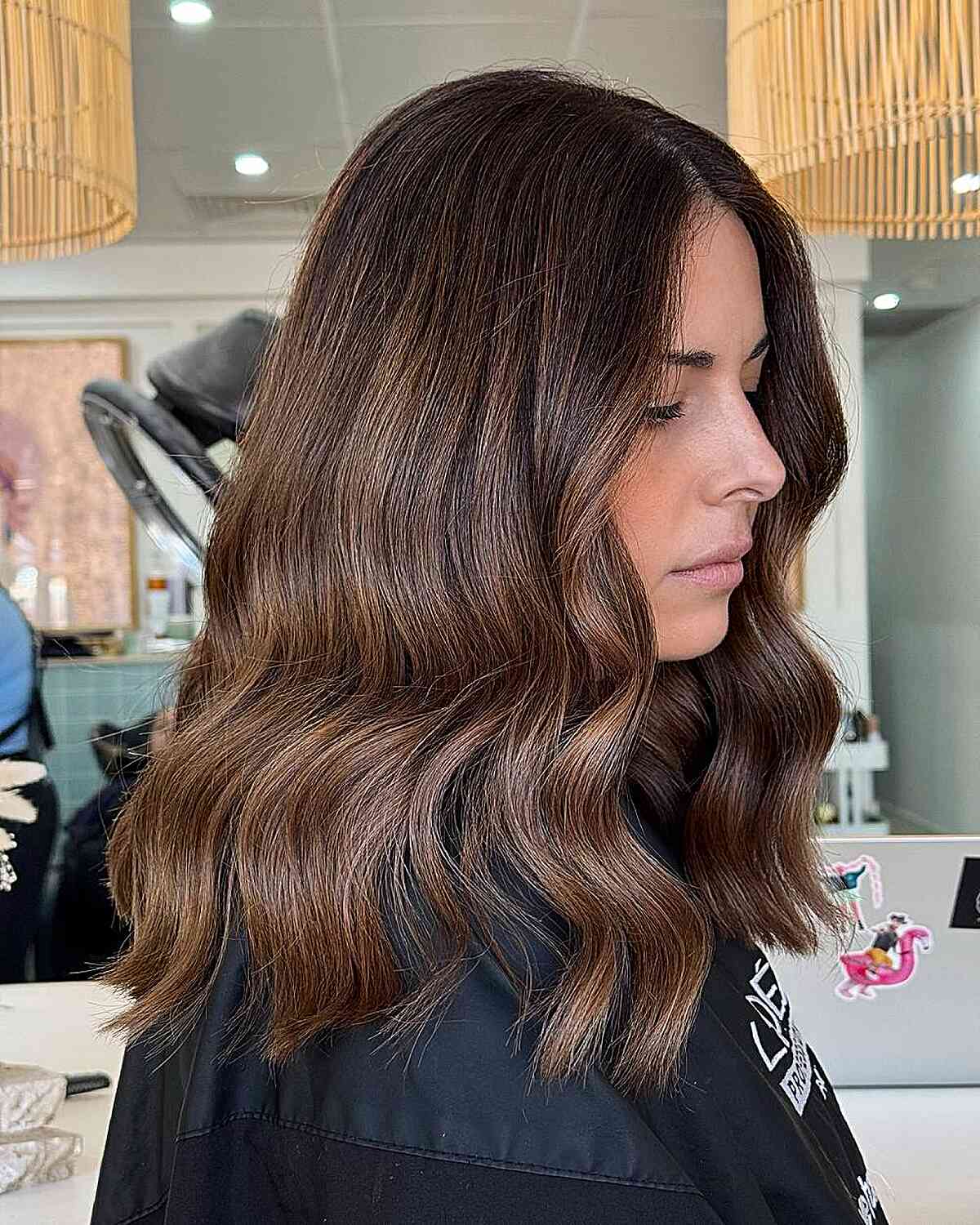 Dark Brown With Contrasting Blonde Highlights — Classy Highlights Brown Hair