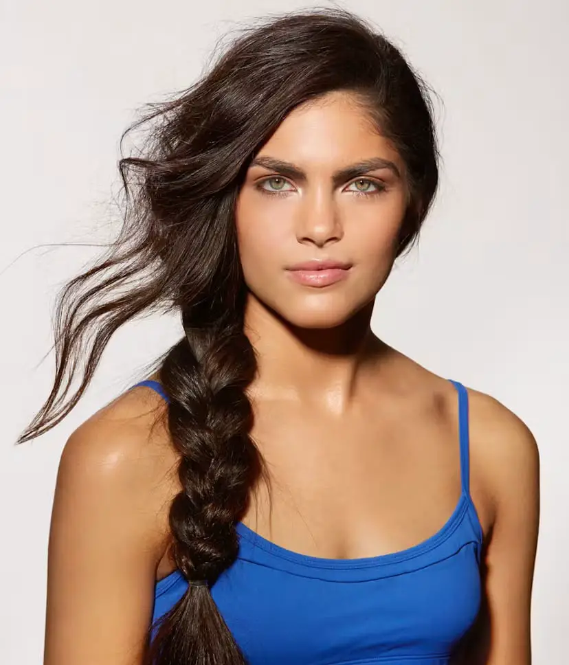 Windblown Blowout In Dark Brown Windblown Blowout In Dark Brown — Classy Hiking Hairstyles