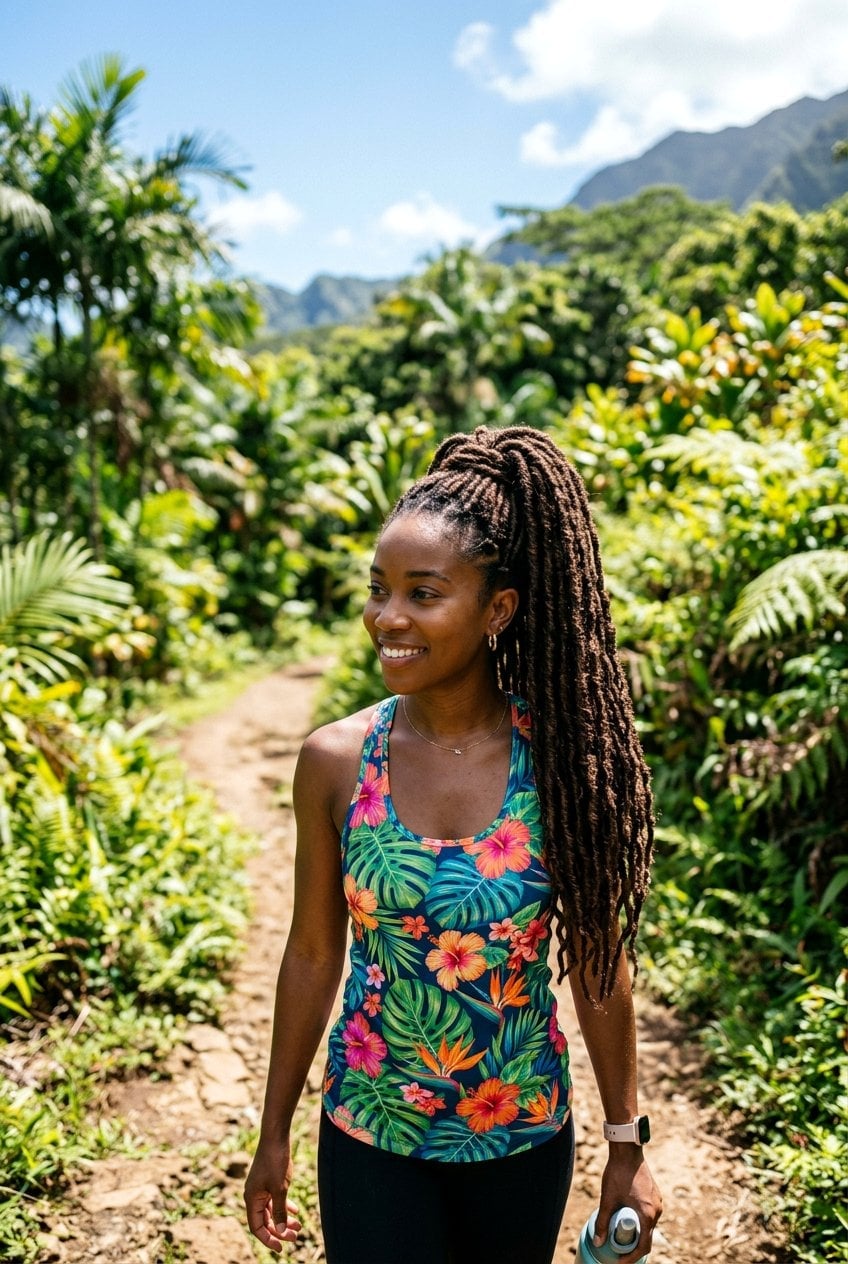 Voluminous Dreadlock Ponytail Voluminous Dreadlock Ponytail — Classy Hiking Hairstyles