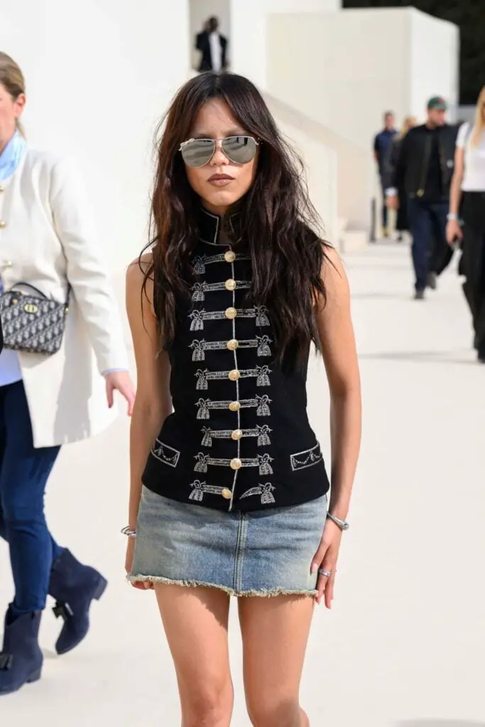 Military Vest with Denim Mini Skirt — Classy Indie Outfits